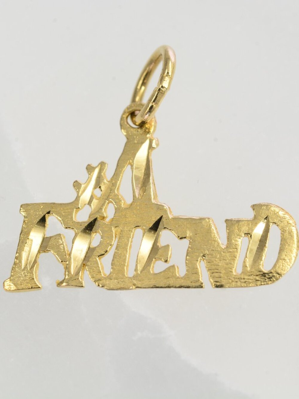 10k Number One Friend Pendant!